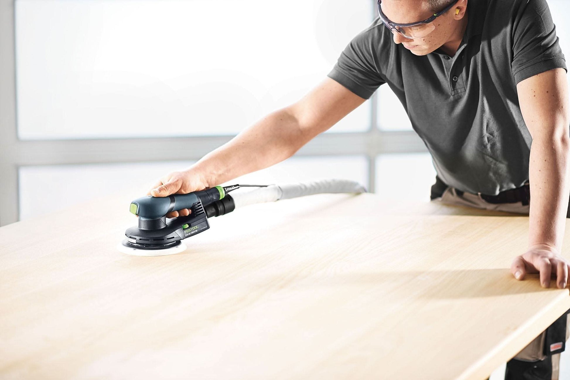 Festool ETS EC 150/3 EQ 150mm (6") Compact Finish Sander Set w/ Granat Abrasive Value Set Systainer