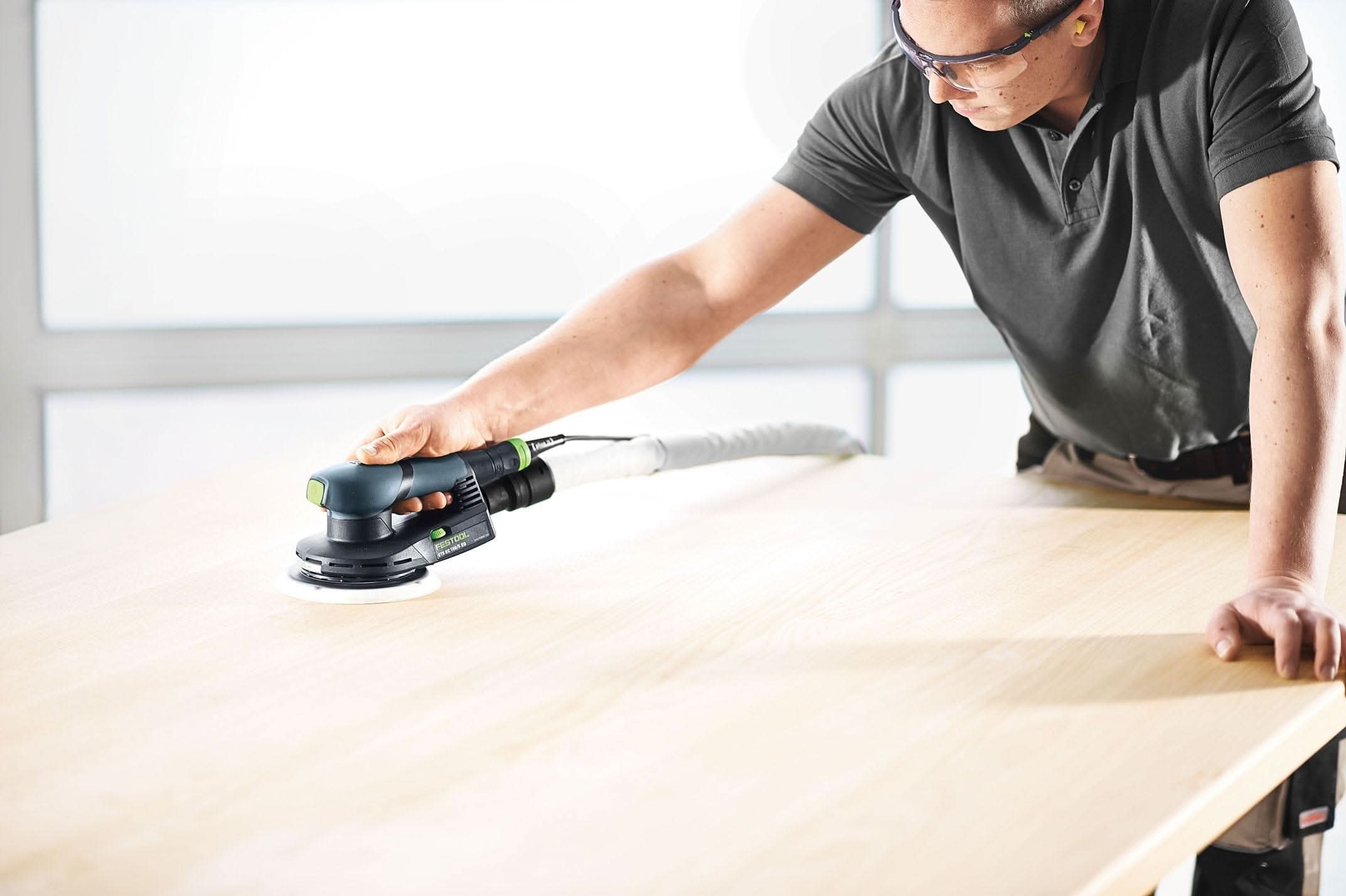 Festool ETS EC 150/3 EQ 150mm (6") Compact Finish Sander Set w/ Granat Abrasive Value Set Systainer
