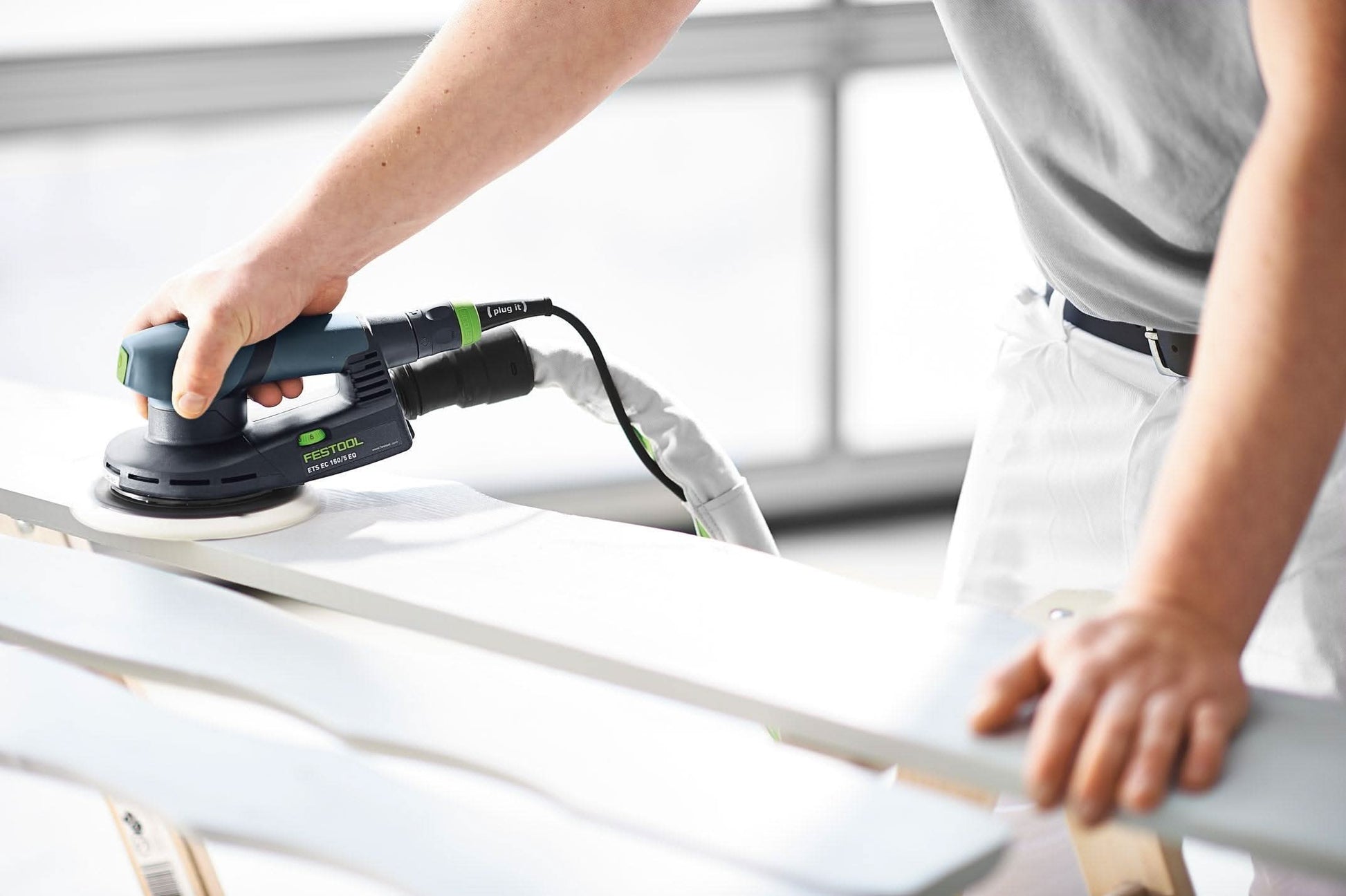 Festool ETS EC 150/3 EQ 150mm (6") Compact Finish Sander Set w/ Granat Abrasive Value Set Systainer