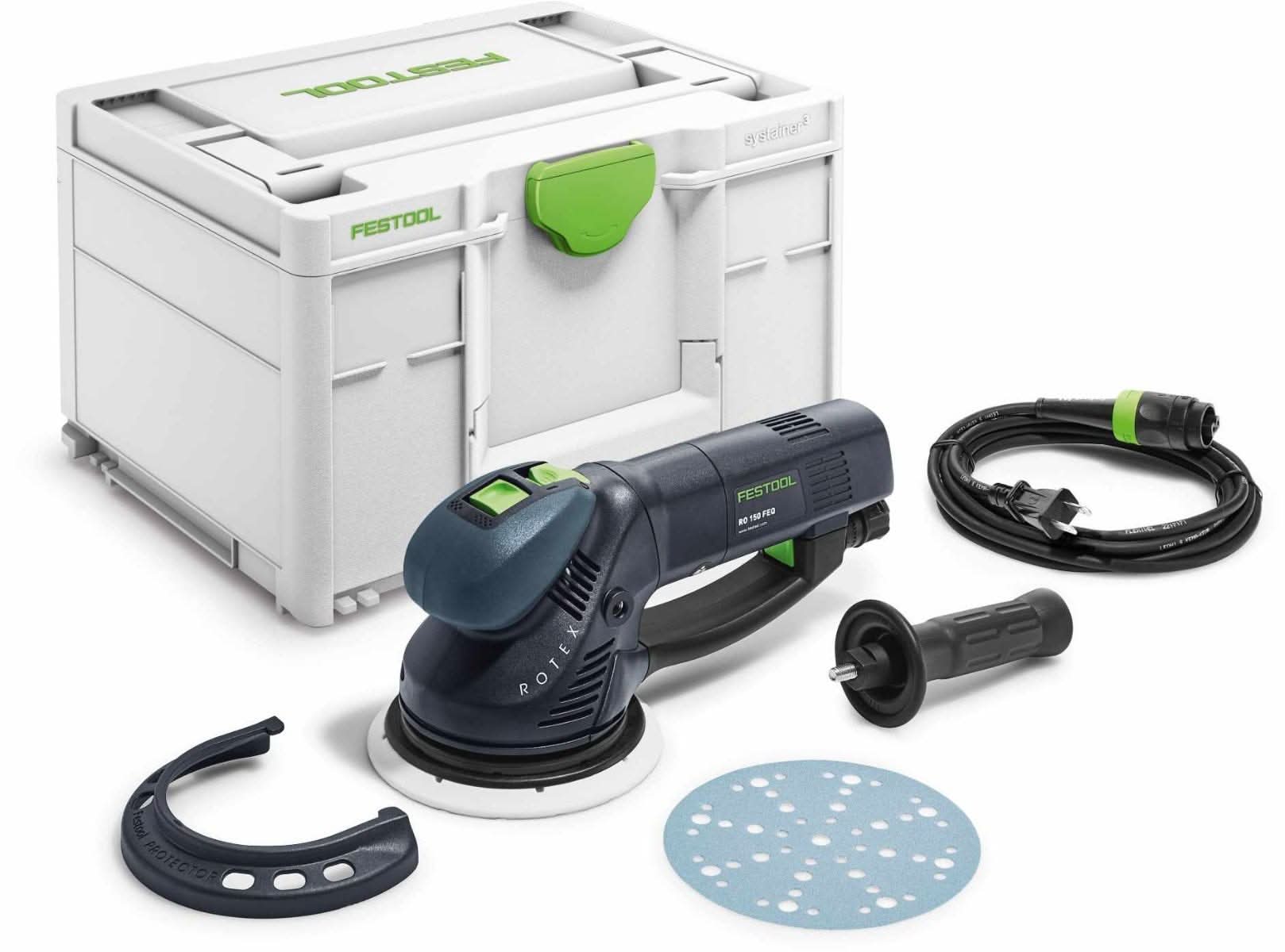 Festool RO 150 FEQ 150mm (6") Rotex Sander Set w/ Granat Abrasive Value Set Systainer