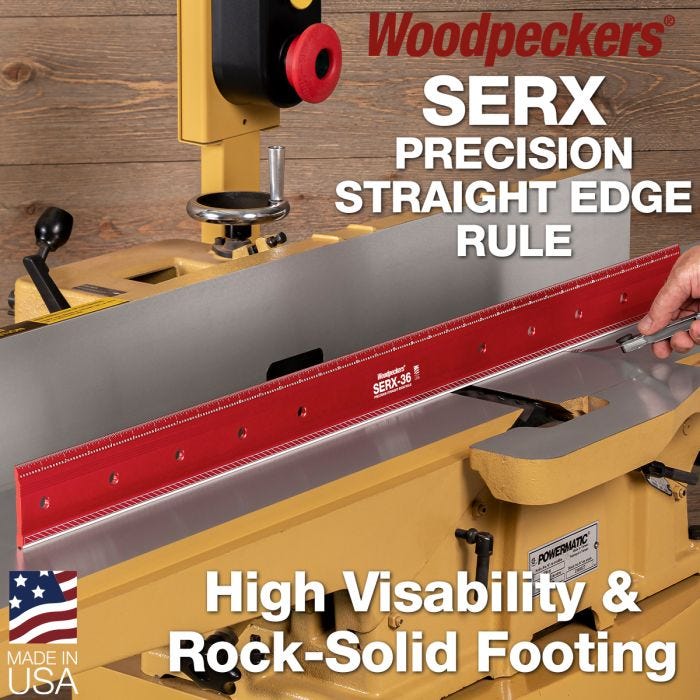 Woodpeckers SERXL-36-24 SERX Straight Edge Rule, 36 in.