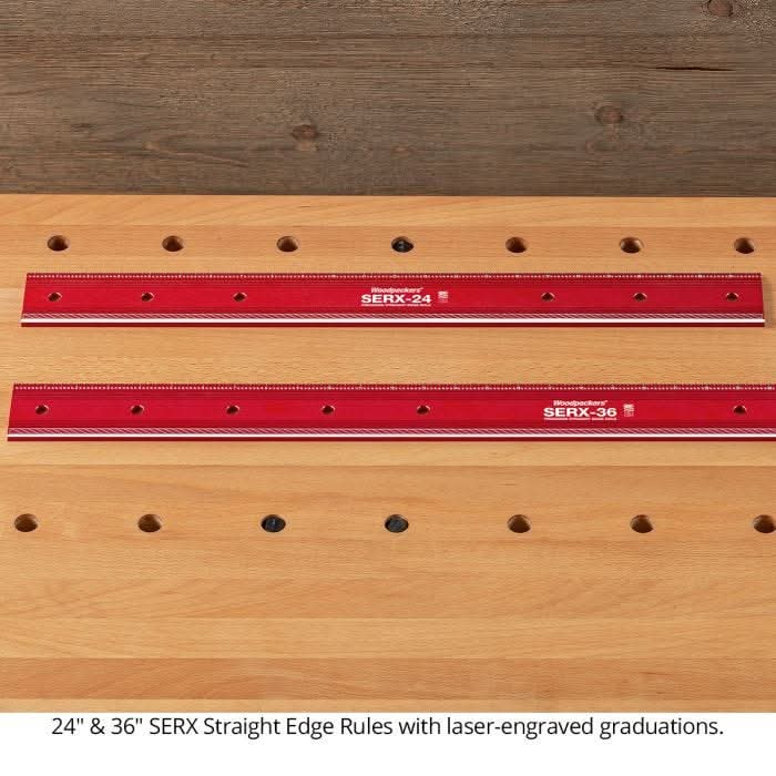 Woodpeckers SERXL-24-24 SERX Straight Edge Rule, 24 in.