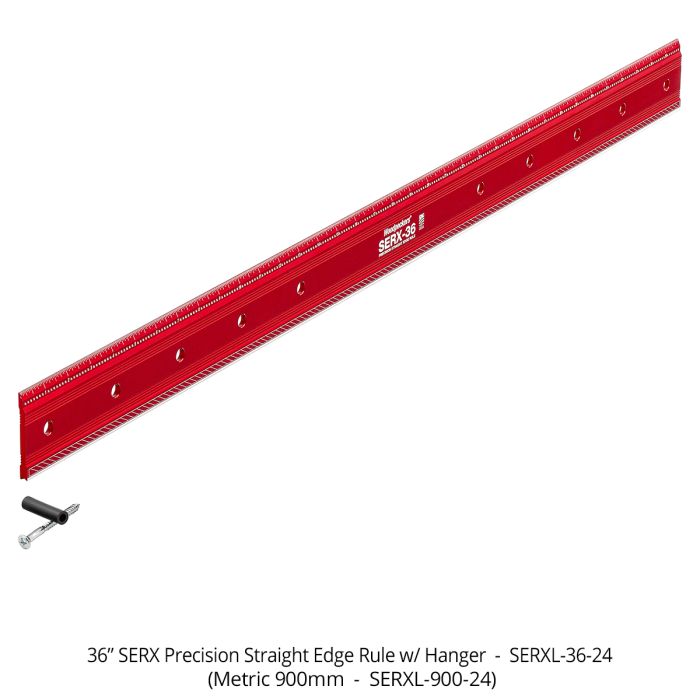 Woodpeckers SERXL-36-24 SERX Straight Edge Rule, 36 in.