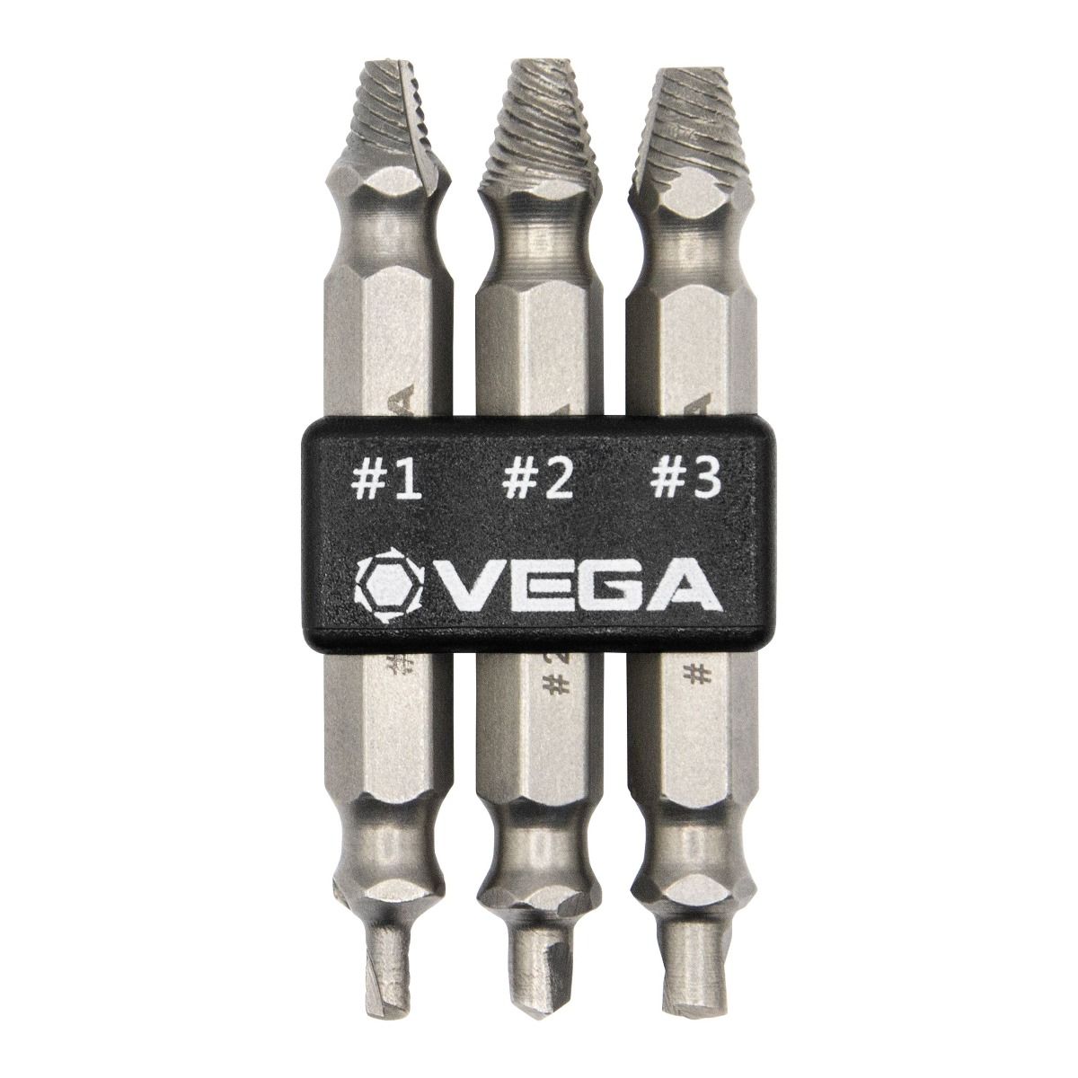 Vega SES-3 3-Piece Impact Rated Double-Sided Screw Extractor Set