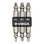 Vega SES-3 3-Piece Impact Rated Double-Sided Screw Extractor Set