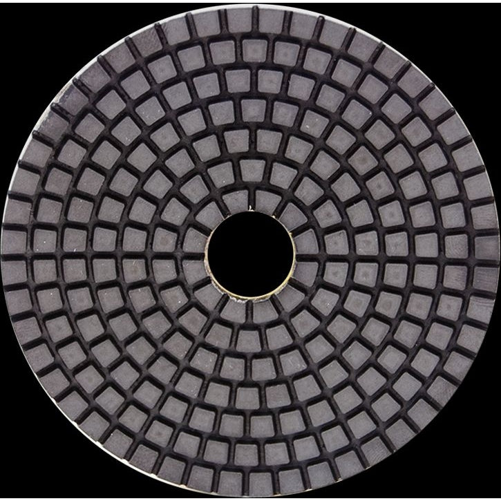 Lackmond SET-4C 4-in Wet Polishing Diamond Pad Set, Includes 7 Grits from 50 - 3000