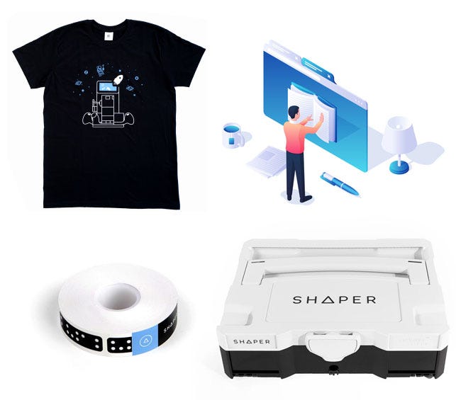 PROMO Shaper Shop Package [Includes: (1) MINI Systainer (1) Hose (1) Prybar (2) Training Classes, (1) Double-Sided Tape and (3) Premium Projects] (PROMO)
