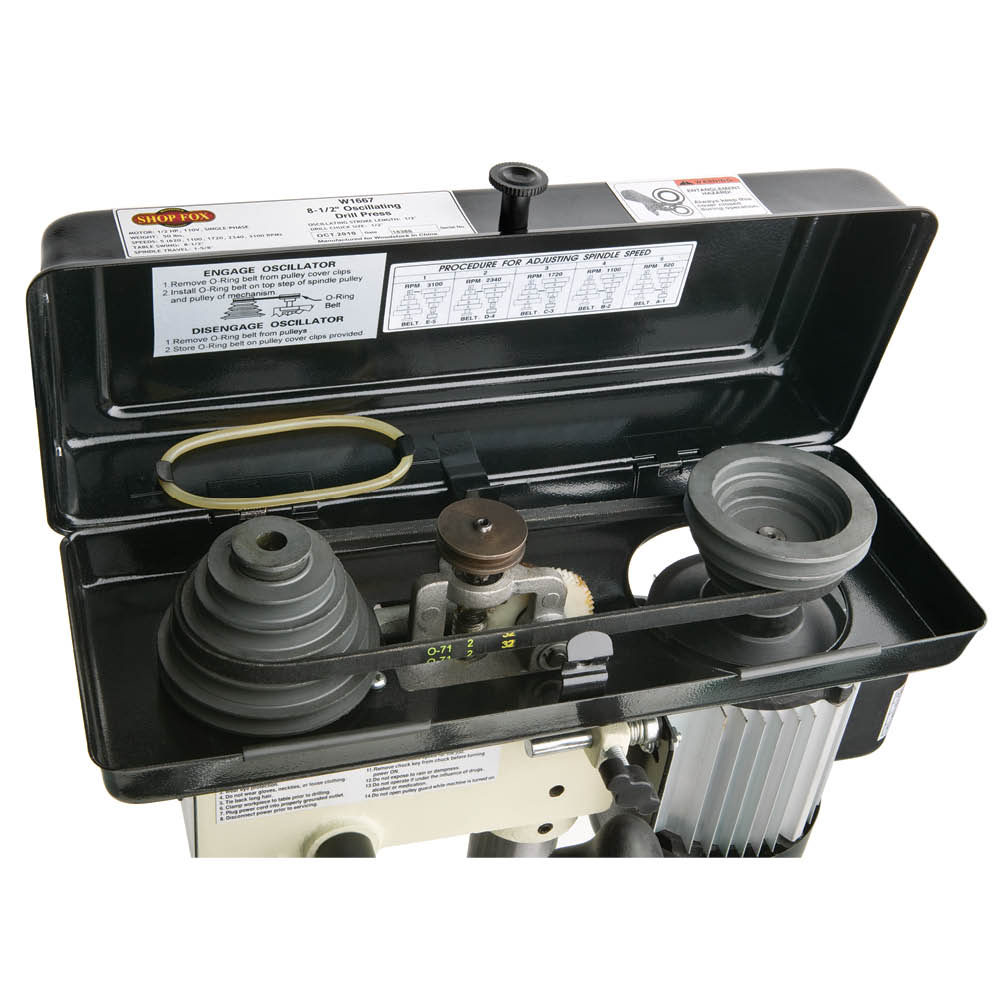 Shop Fox W1667 1/2 HP 8-Inch 5 Speed Oscillating Drill Press