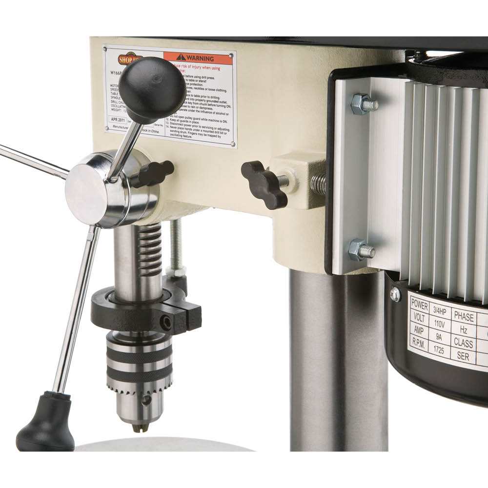 Shop Fox W1668 3/4 HP 13-Inch 12 Speed Oscillating Drill Press