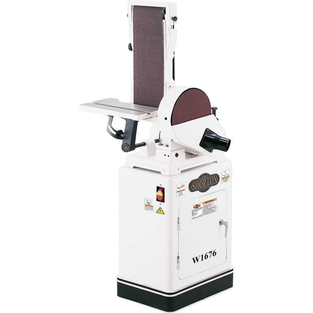 Shop Fox W1676 1 HP 6-Inch Belt / 10-Inch Disk Combination Sander