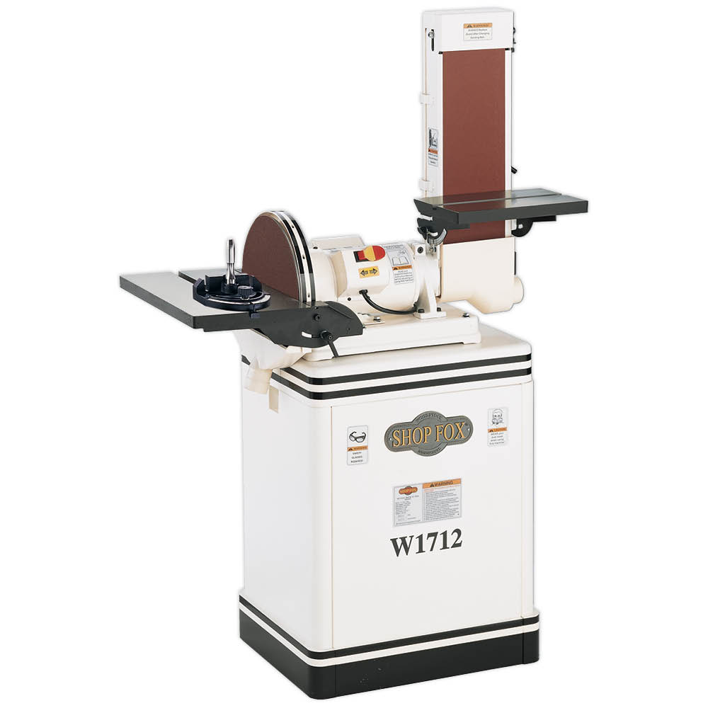 Shop Fox W1712 1.5 HP 6-Inch Belt / 12-Inch Disk Combination Sander