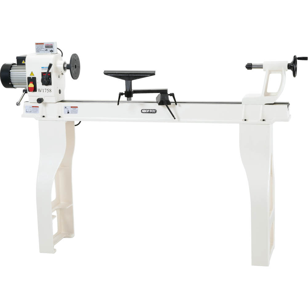 Shop Fox W1758 16-Inch x 46-Inch Wood Lathe with Stand & DRO