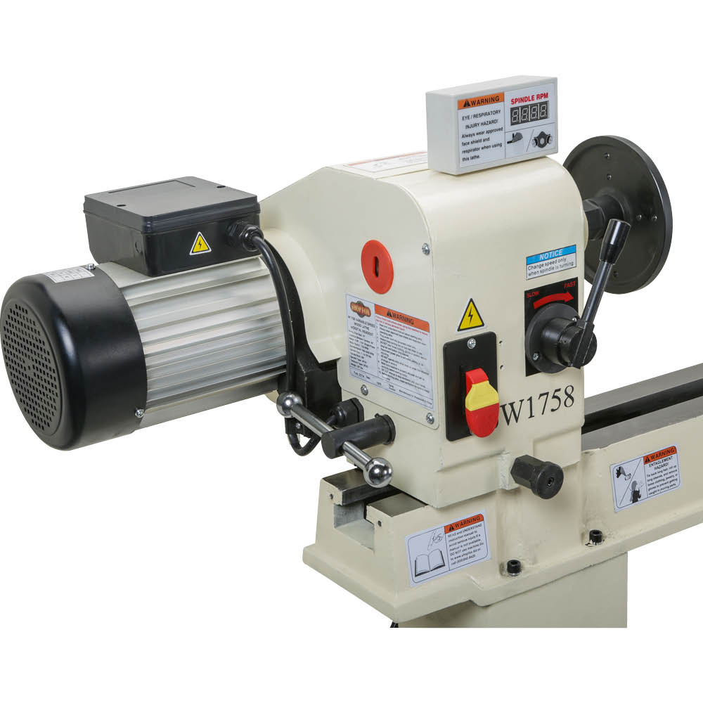 Shop Fox W1758 16-Inch x 46-Inch Wood Lathe with Stand & DRO