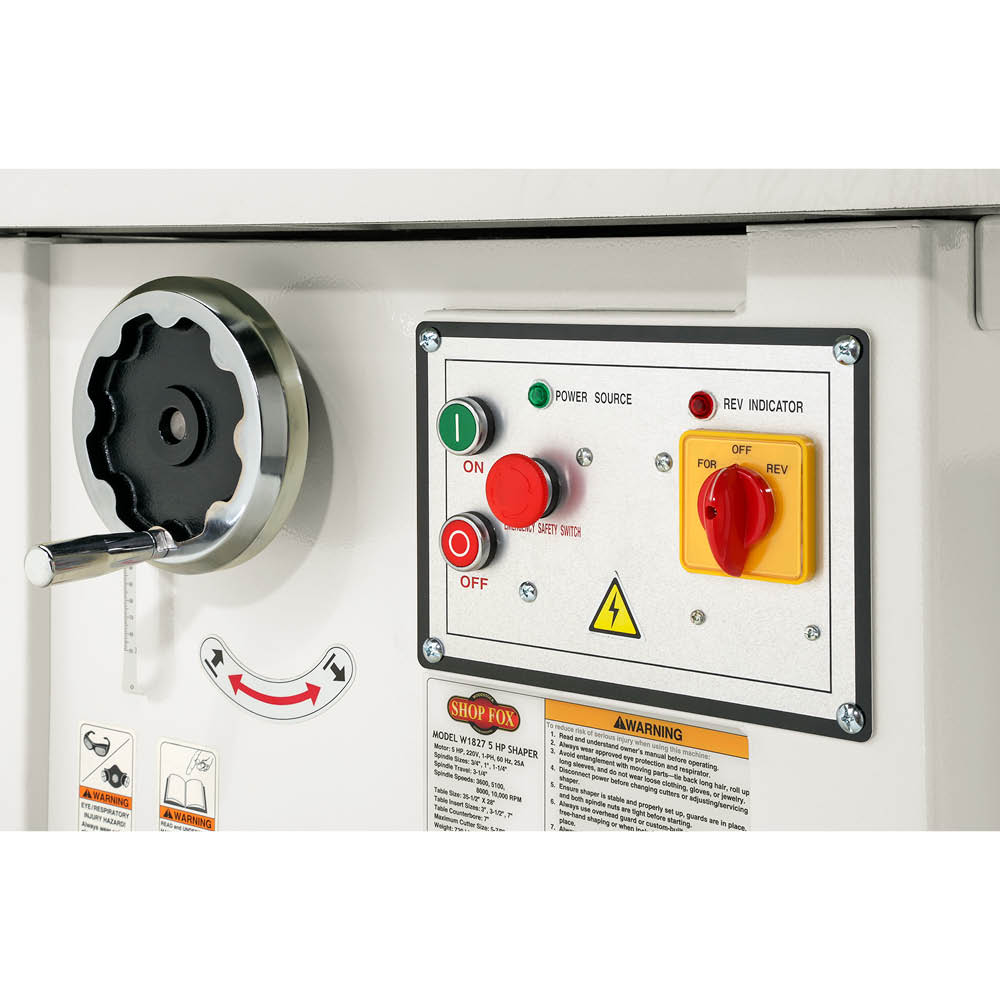 Shop Fox W1827 5 HP Shaper