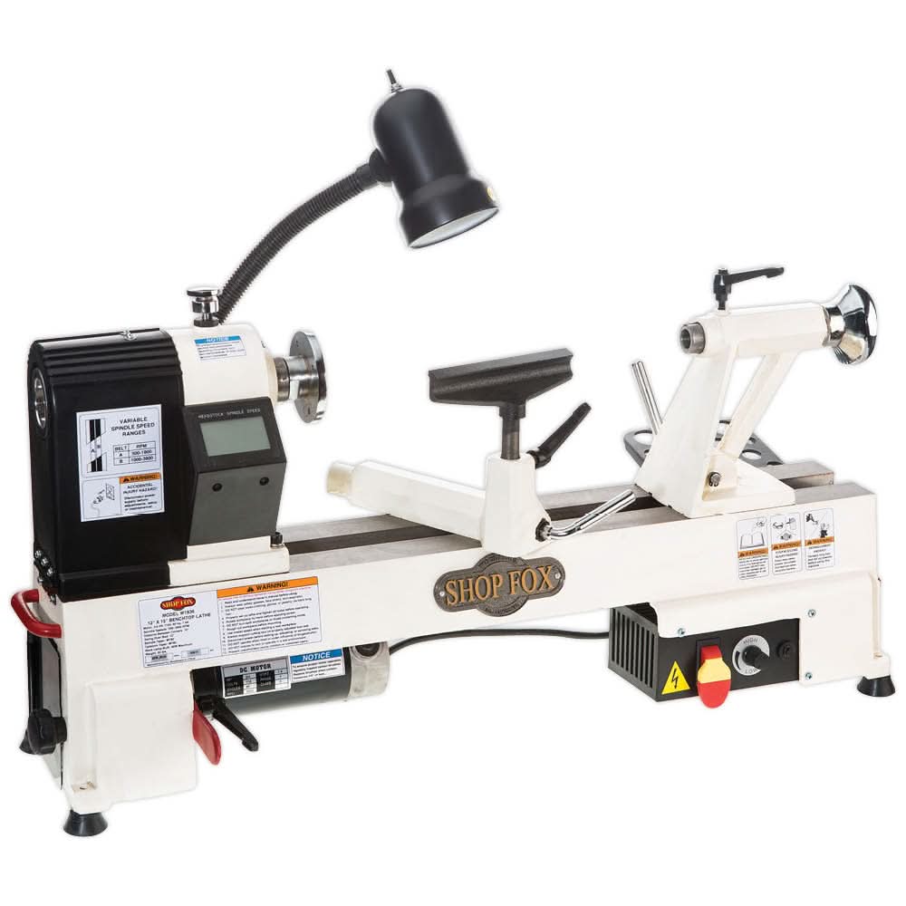 Shop Fox W1836 12-Inch x 15-Inch Benchtop Wood Lathe