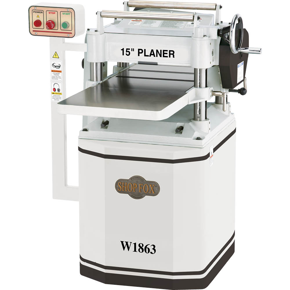 Shop Fox W1863 15-Inch Planer with Helical Cutterhead