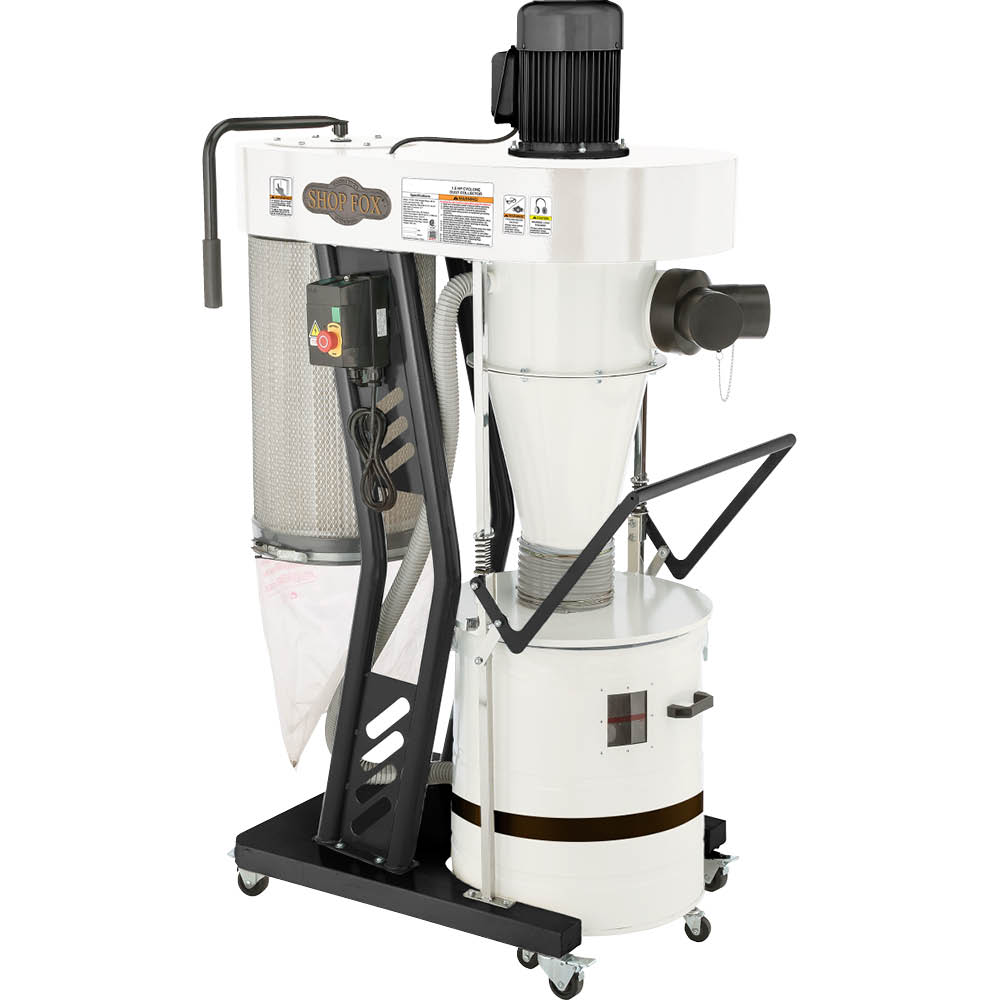 Shop Fox W1867 1.5 HP Portable Cyclone Dust Collector