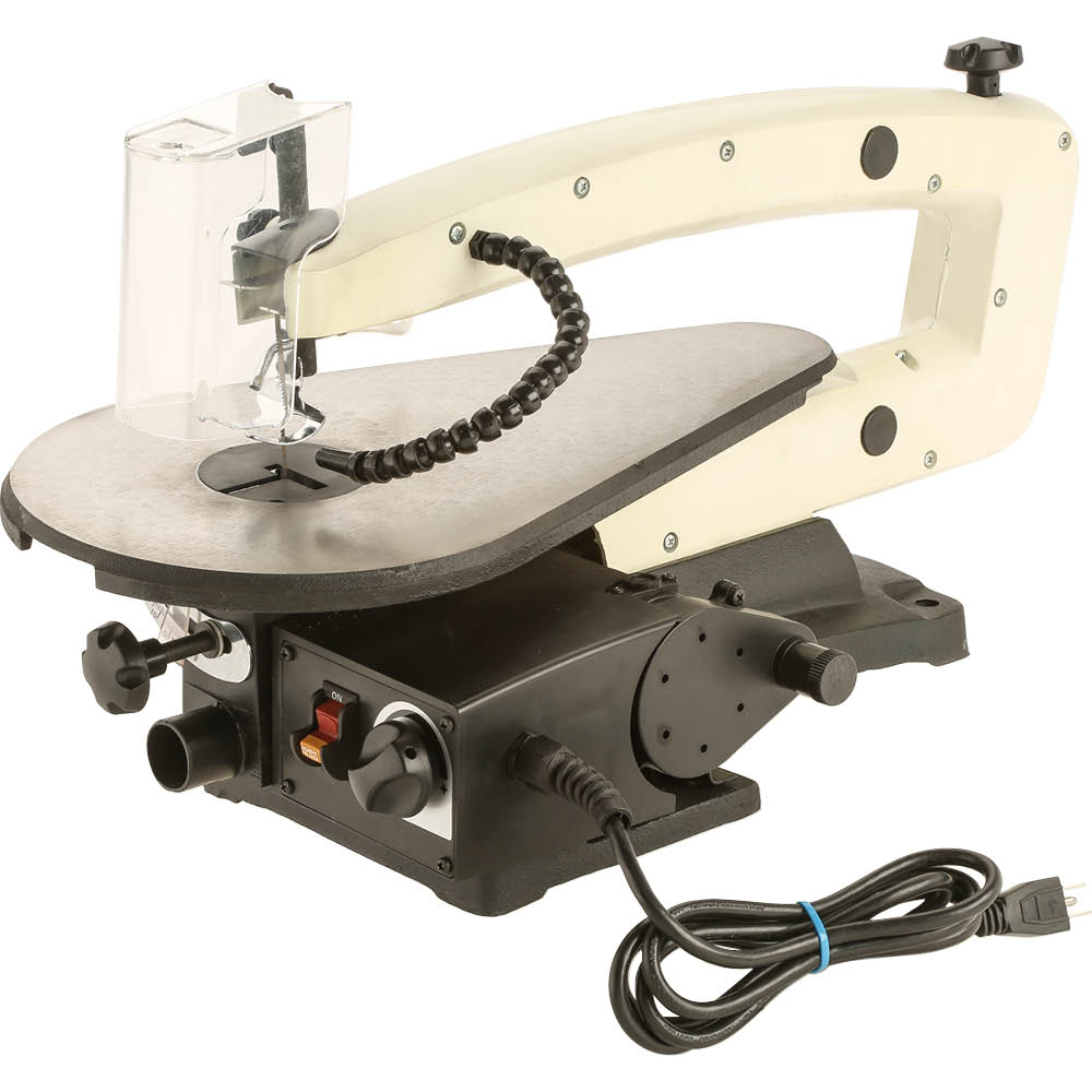 Shop Fox W1870 18-Inch VS Scroll Saw with LED & Rotary Tool Kit