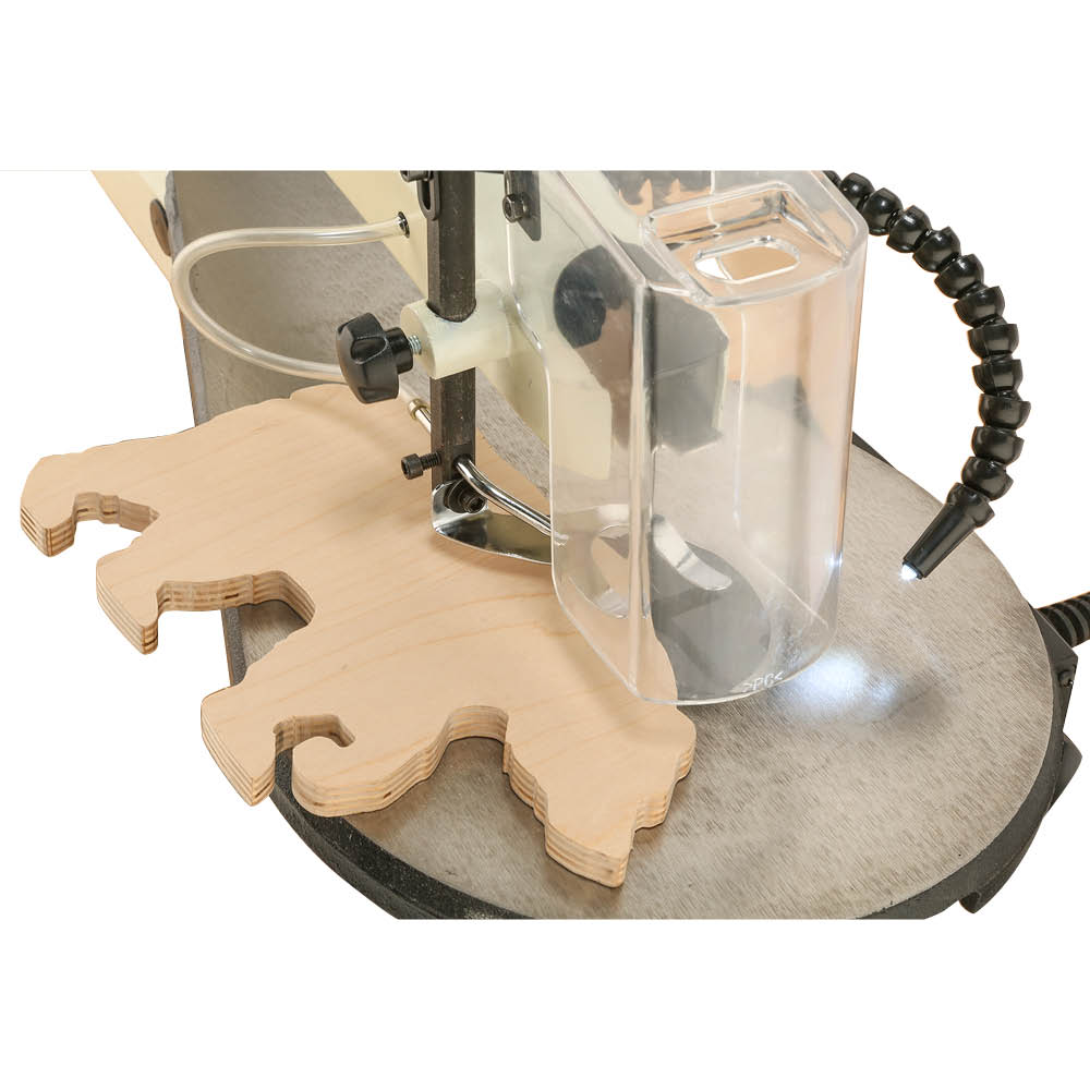 Shop Fox W1870 18-Inch VS Scroll Saw with LED & Rotary Tool Kit