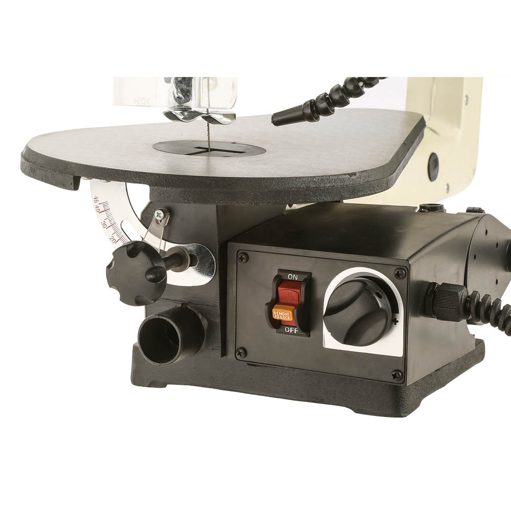 Shop Fox W1870 18-Inch VS Scroll Saw with LED & Rotary Tool Kit