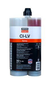 Simpson Strong-Tie Low-Viscosity Structural Injection Epoxy, 32-oz. (CILV32)
