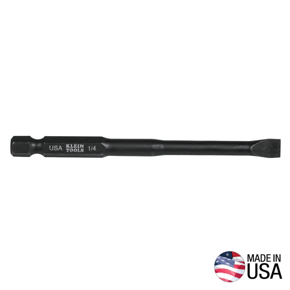 Klein Tools 1/4-in. Slotted Power Drivers, 3-1/2-in., 5-Pack (SL14355)