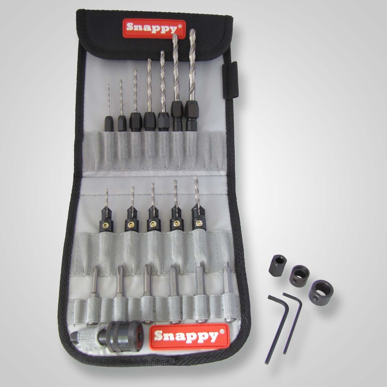 Snappy 48025 25-Piece Countersink & Quick Change Drill Set
