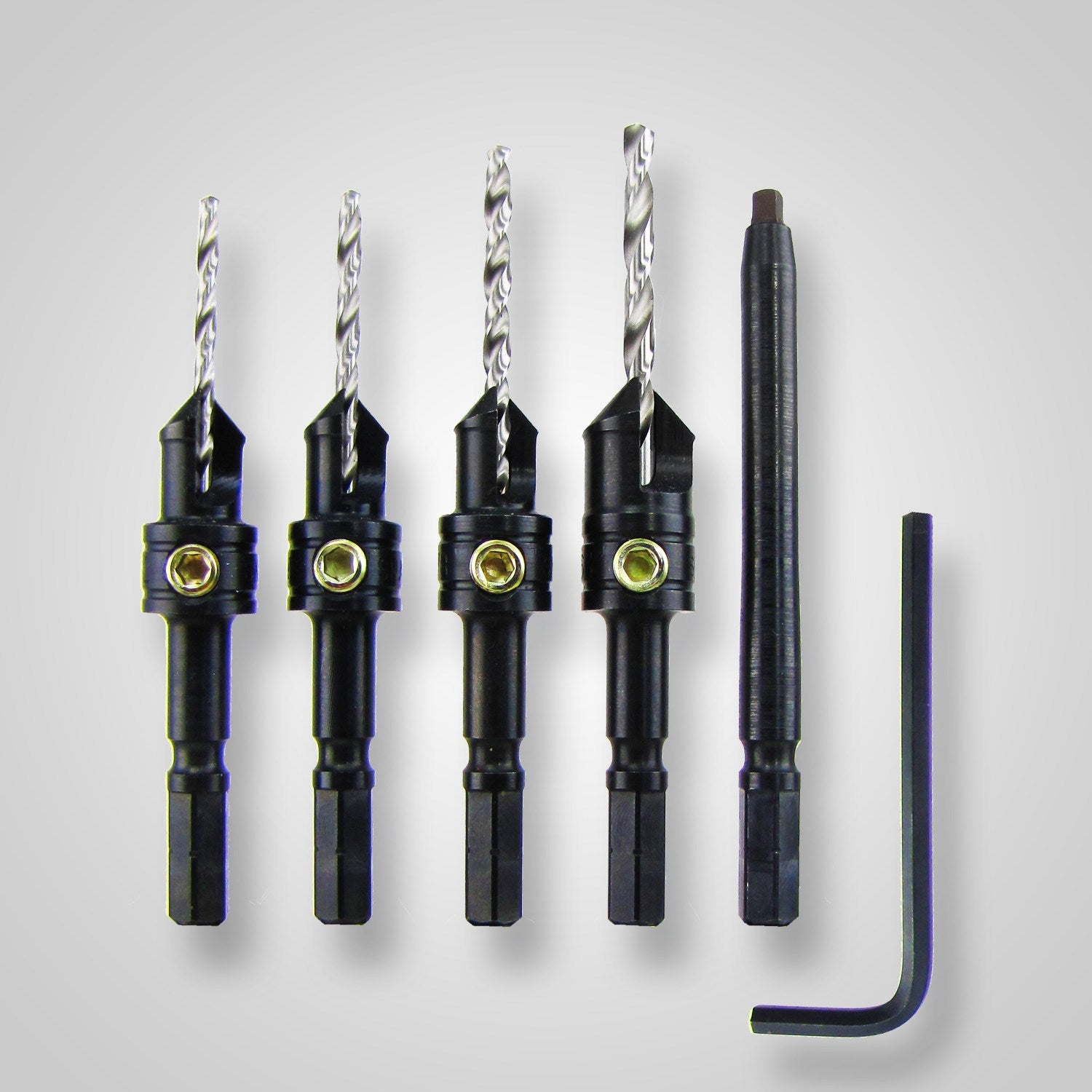 Snappy 93052 4 Piece Countersink Set With #2 Square Driver Bit