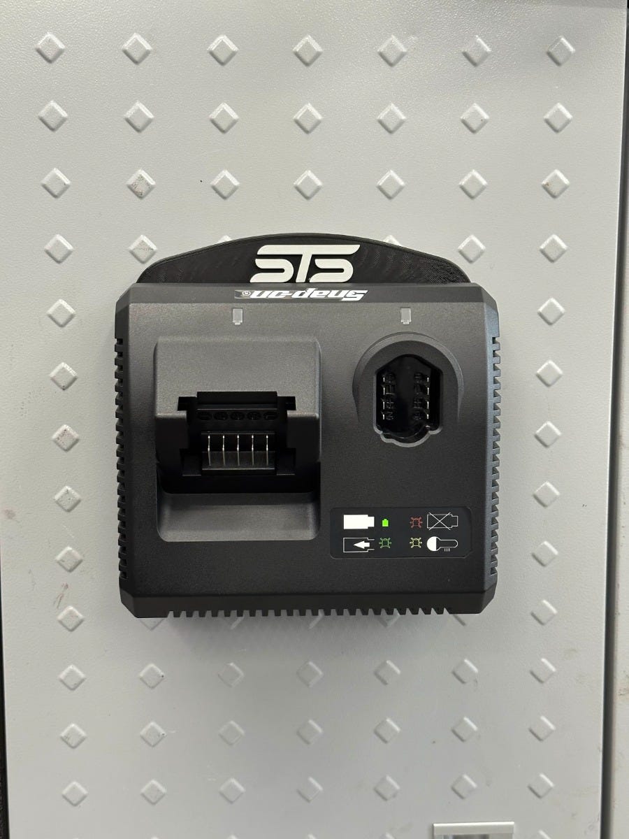 STS Auto Design SN18144 Snap-on Style 18V/14.4V Battery Charger Magnetic Holder