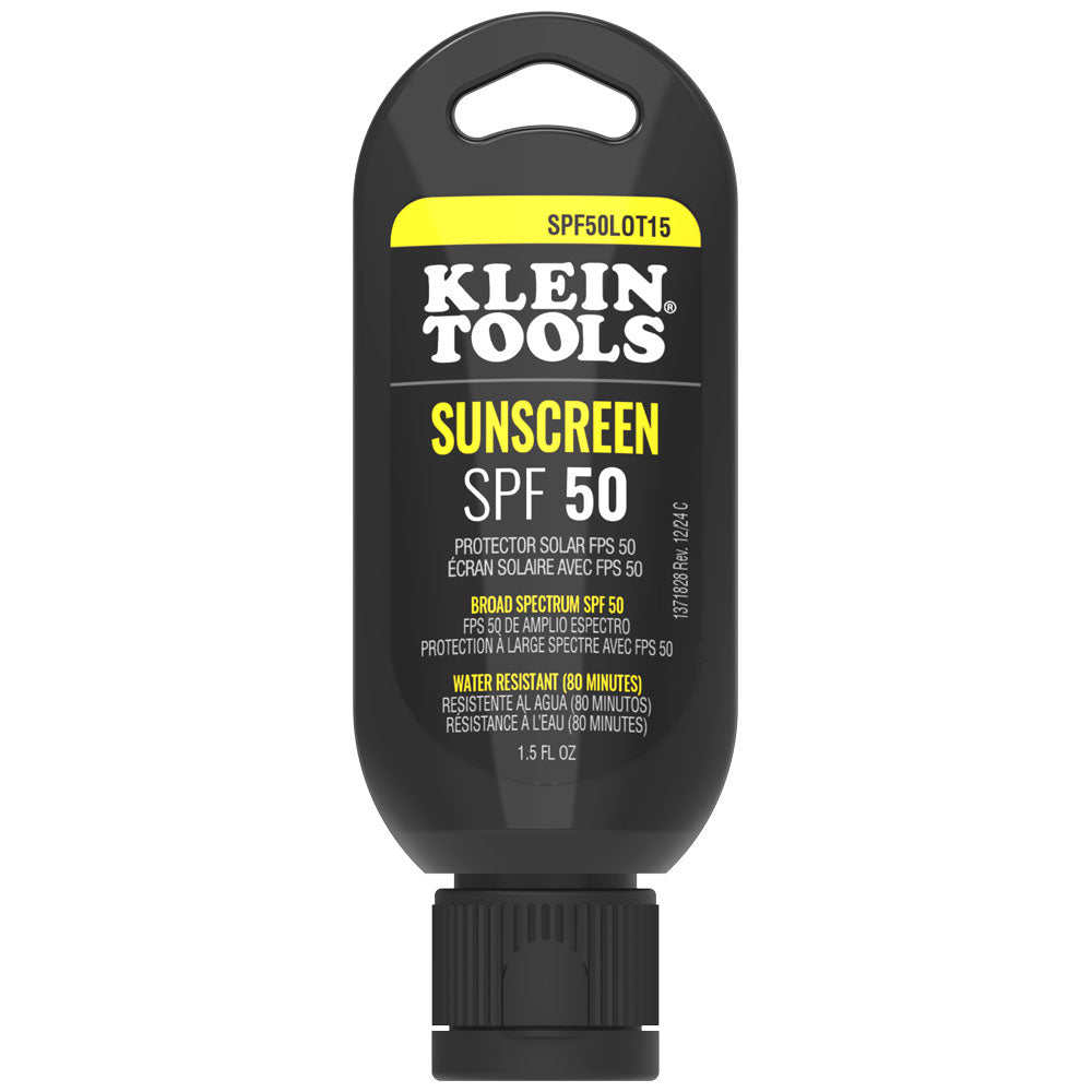 Klein SPF50LOT15 Sunscreen Lotion, Broad Spectrum SPF 50, 1.5-Fluid Ounce, 12-Pack