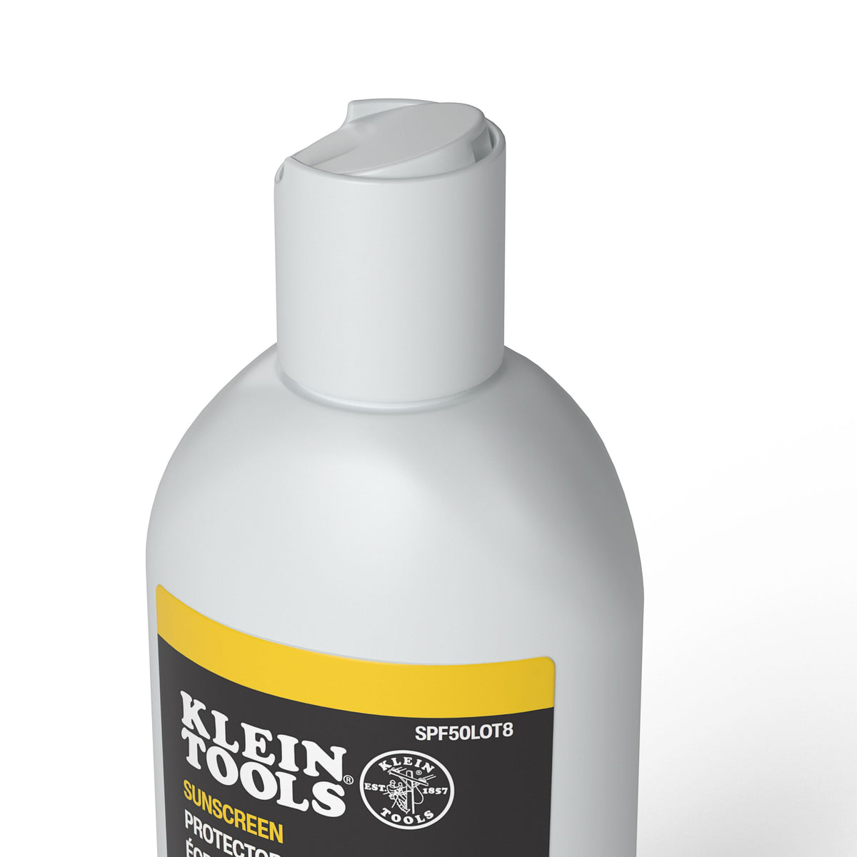 Klein SPF50LOT8 sunscreen lotion tube detail
