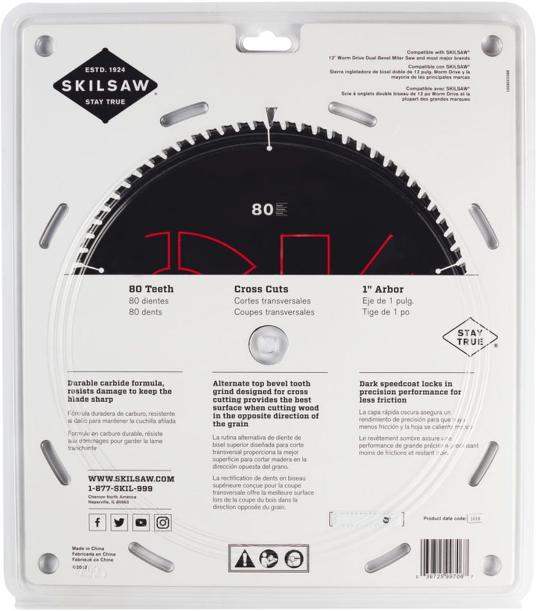 SKIL SPT1011 12 in. X 80-Tooth Miter Saw Blade