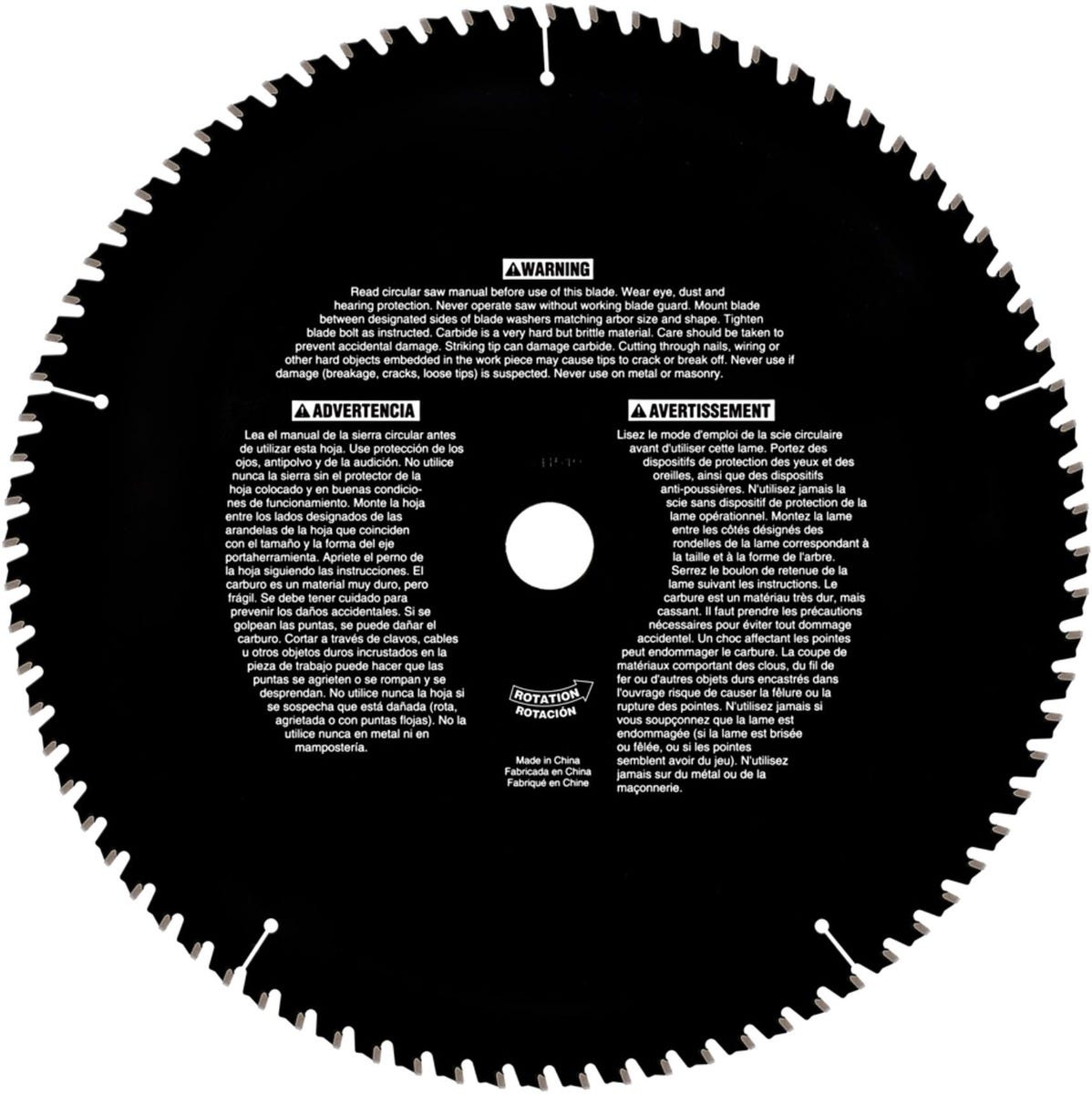 SKIL SPT1011 12 in. X 80-Tooth Miter Saw Blade