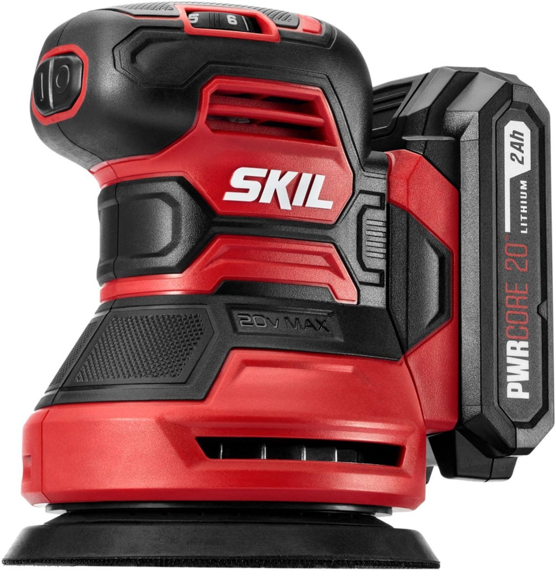 SKIL SR6604B-10 PWR CORE 20 5" Random Orbital Sander with Battery and Charger