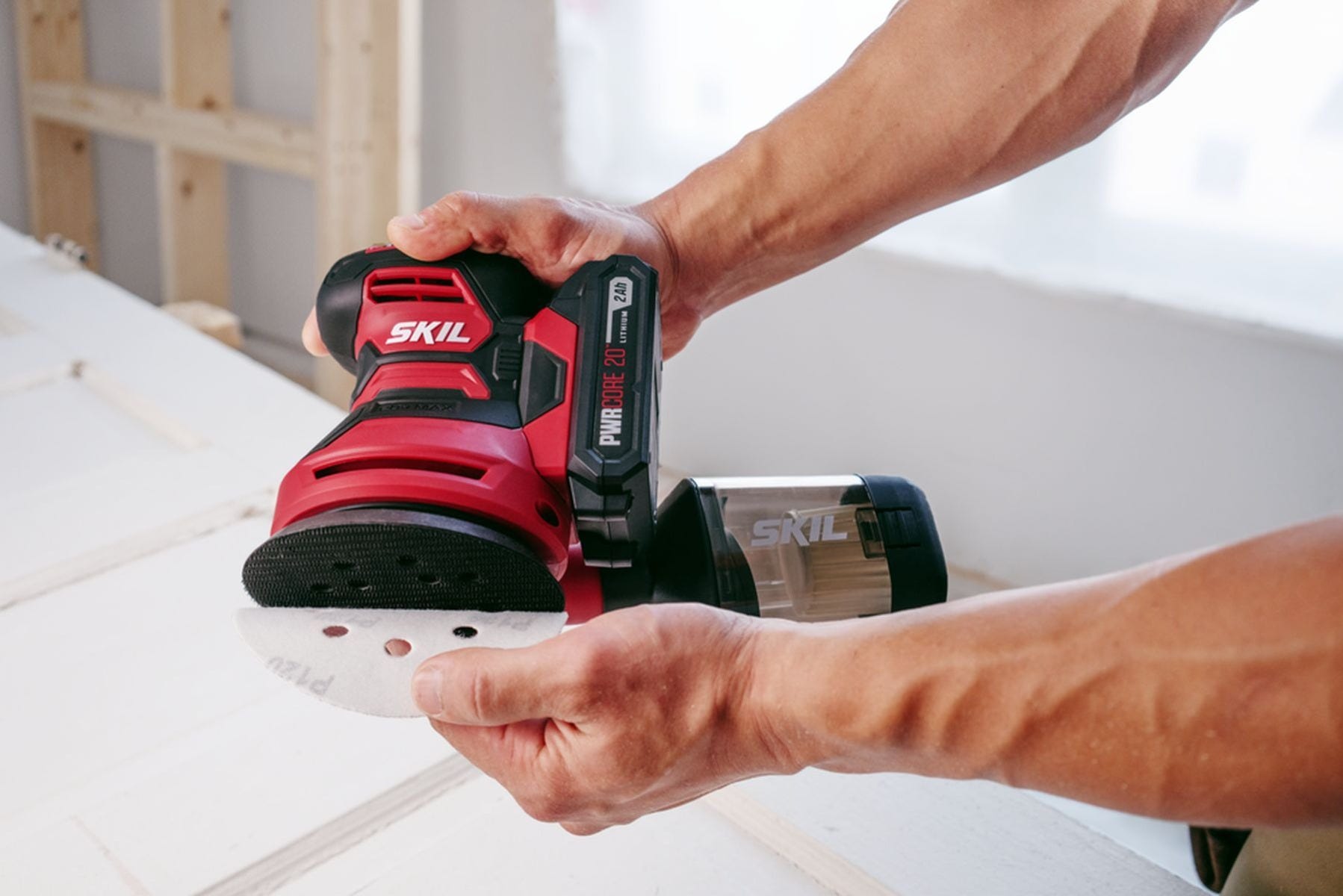 SKIL SR6604B-10 PWR CORE 20 5" Random Orbital Sander with Battery and Charger