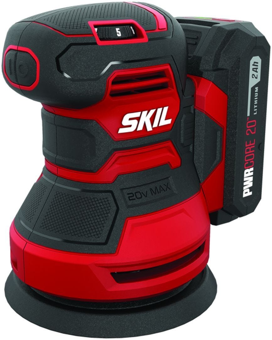 SKIL SR6604B-10 PWR CORE 20 5" Random Orbital Sander with Battery and Charger