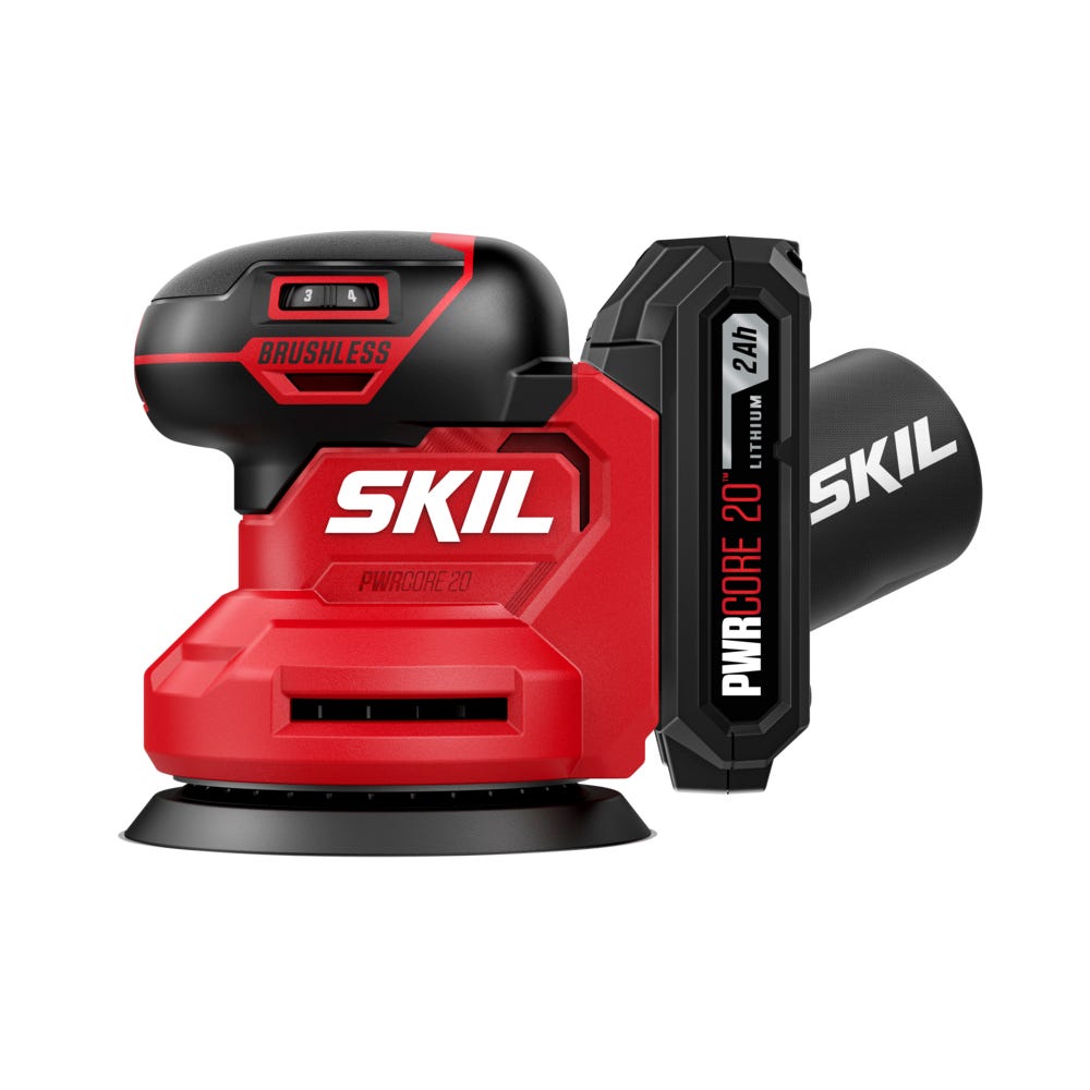 SKIL SR7603B-10 20V Brushless Random Orbital Sander Kit