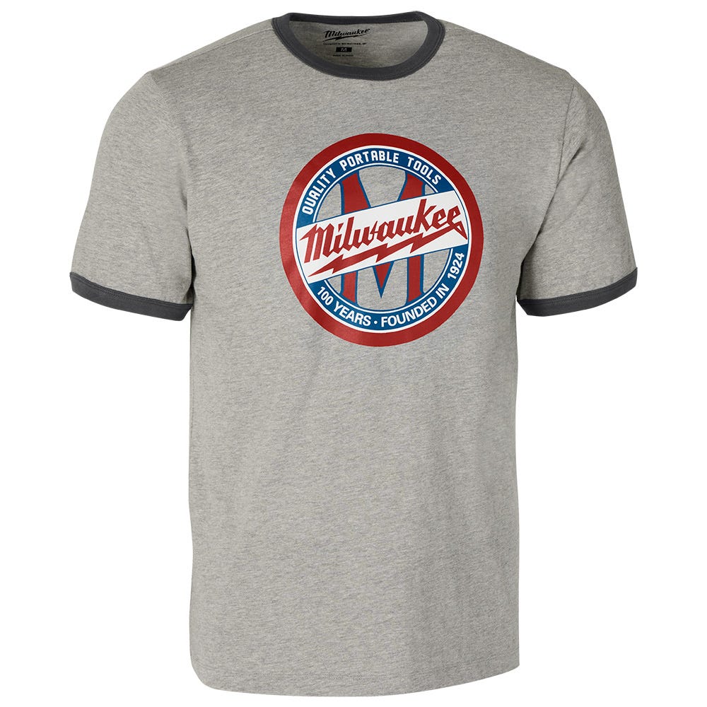 Milwaukee 100th Year Anniversary 1924 Work Shirt Gray
