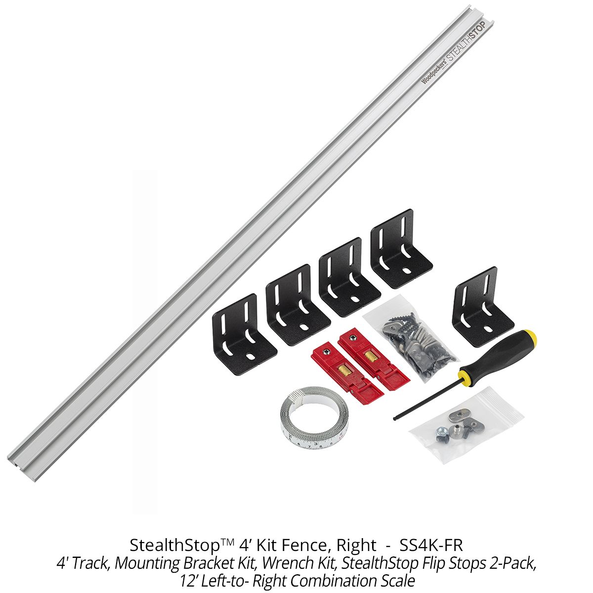 Woodpeckers SS4K-FR StealthStop 4' Kit, Fence Right