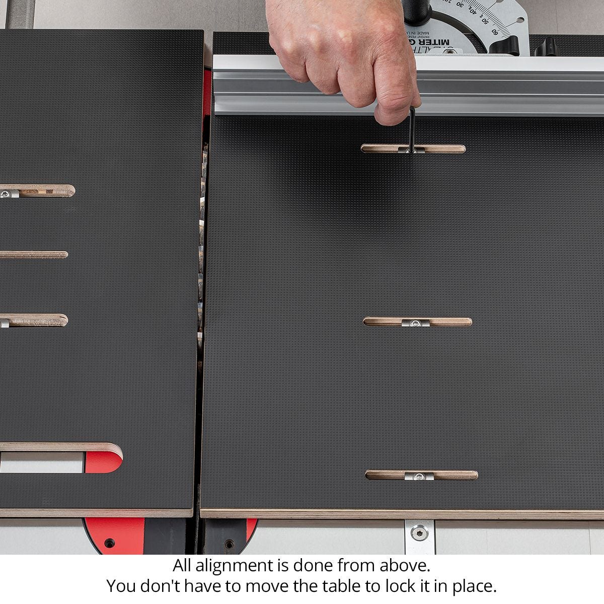 Woodpeckers SSCMS-DLX StealthStop Miter Sled + Drop Zone