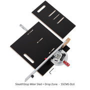 Woodpeckers SSCMS-DLX StealthStop Miter Sled + Drop Zone