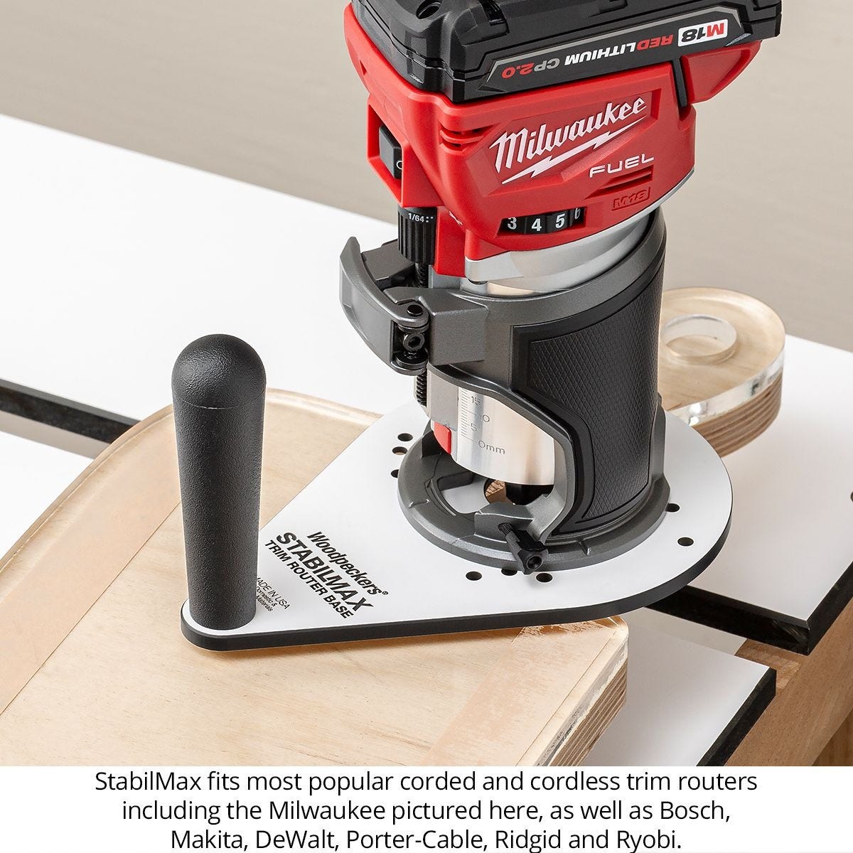 Woodpeckers SMTROB-M-23 StabilMax Trim Router Base