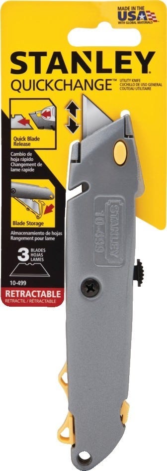 Stanley 10-499 6" Quick Change Retractable Utility Knife