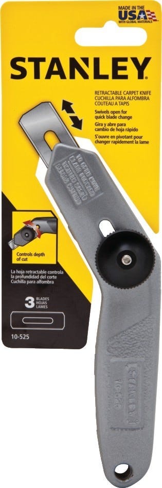 Stanley 10-525 6-1/2" Retractable Carpet Knife