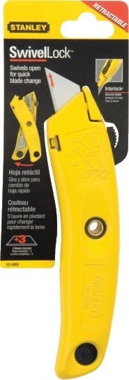 Stanley 10-989 7" Handle Swivel-LockRetractable Utility Knife