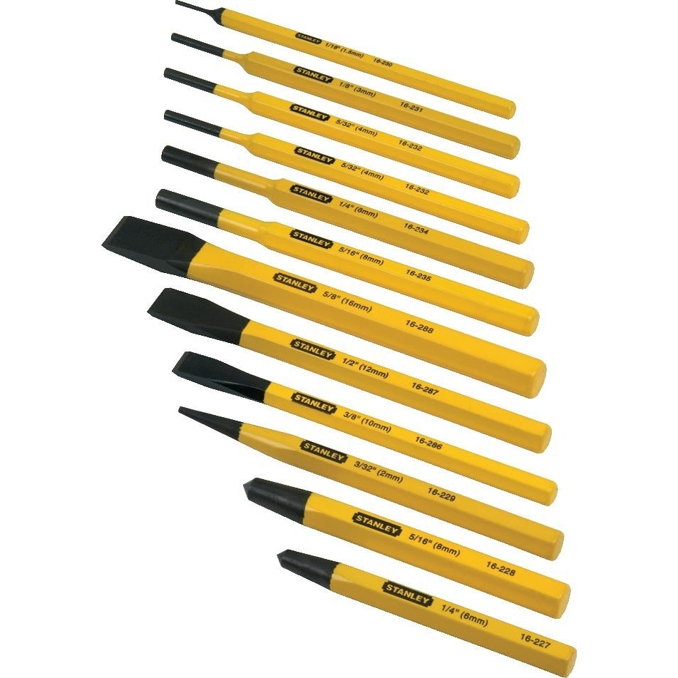 Stanley 16-299 12 Piece Punch & Chisel Kit
