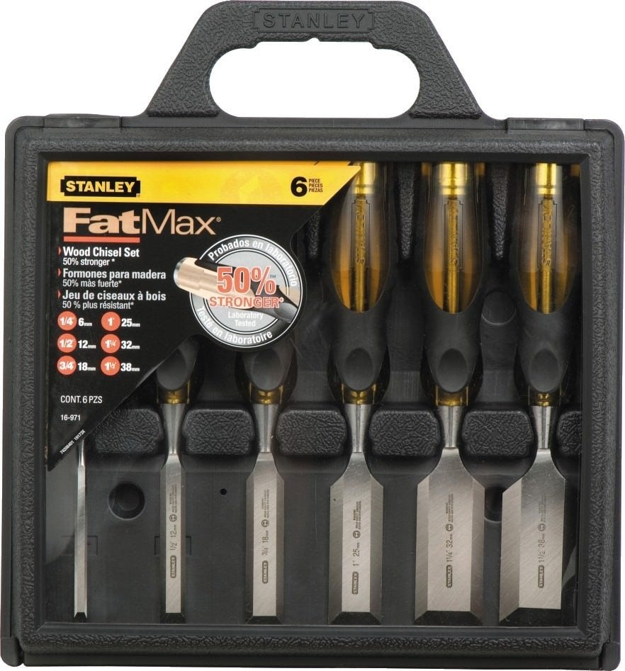 Stanley 16-971 6 Piece FatMaxShort Blade Chisel Set