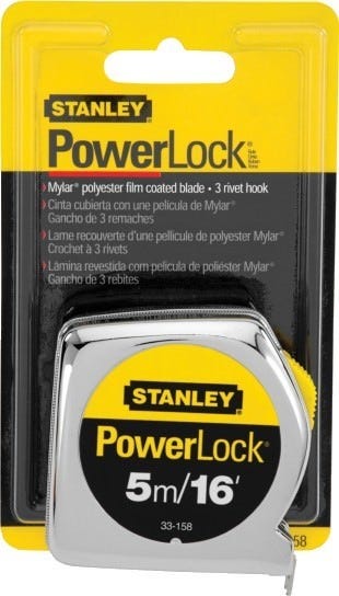 Stanley 33-158 5m/16' x 3/4" PowerLockTape Rule (cm Graduation)