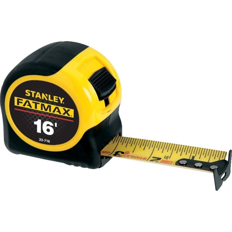 Stanley 33-716 16 x 1-1/4" FatMaxTape Rules Reinforced With Blade ArmorCoating