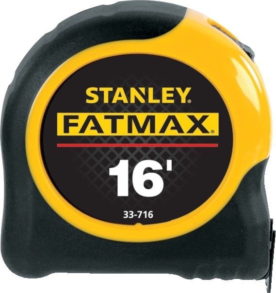 Stanley 33-716 16 x 1-1/4" FatMaxTape Rules Reinforced With Blade ArmorCoating